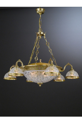 Obrázok pre Závesný mosadzný luster Reccagni Angelo L.6202/6PLUS4 6202 10xE27 60W 230V