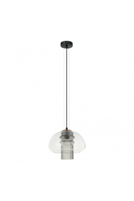 Obrázok pre Italux Feder PND-61001C-BK závesné svietidlo E27 40W