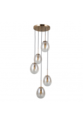 Obrázok pre Italux Meolo PND-40825-5-GD závesné svietidlo 5xE14 max.LED 5W