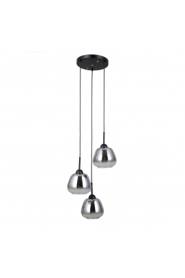 Obrázok pre Italux Felis PND-40824-3-BK závesné svietidlo 3xE27 40W