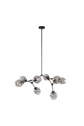 Obrázok pre Italux Ferral PND-75075-8-BK-SG závesné svietidlo E27 8x60W
