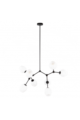 Obrázok pre Italux Ferral PND-75075-8-BK-WG závesné svietidlo E27 8x60W