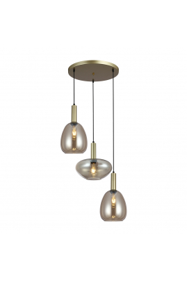 Obrázok pre Italux Gater PND-23541-3-GD-CH závesné svietidlo 3xE27 40W