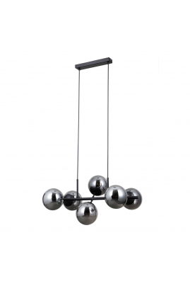 Obrázok pre Italux Molite PND-1098-6-BK závesné svietidlo 6xG9 čierna matná