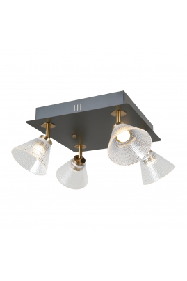 Obrázok pre Italux Orella WL-34393-4S-BK-HBR stropné svietidlo LED 16W  788lm 3000K