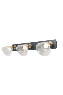 Obrázok pre Italux Orella WL-34393-3-BK-HBR stropné svietidlo LED 12W 750lm 3000K