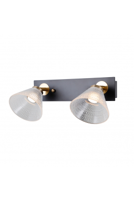 Obrázok pre Italux Orella WL-34393-2-BK-HBR nástenné svietidlo LED 8W 466lm 3000K