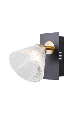Obrázok pre Italux Orella WL-34393-1-BK-HBR nástenné svietidlo LED 4W 197lm 3000K