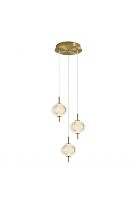 Obrázok pre Italux Corado PND-81418-3-BK-GD závesné svietidlo LED 12W1084lm 3000K