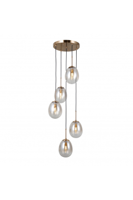Obrázok pre Italux Meolo PND-40825-5-GD závesné svietidlo 5xE14 max. LED 5W