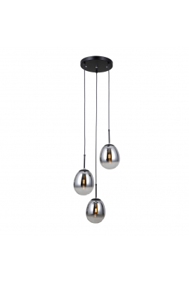 Obrázok pre Italux Meolo PND-40825-3-BK závesné svietidlo 3xE14 max.LED 5W