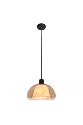 Obrázok pre Italux Apiro PND-84638-BK-AMB závesné svietidlo 1xE27 LED 7W