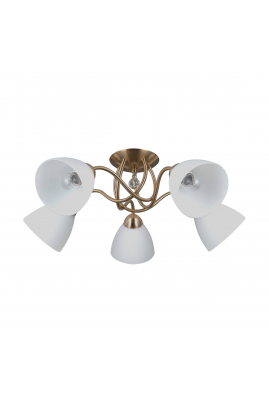 Obrázok pre Italux Lugano PND-5643-5-HBR stropné svietidlo 5xE27 40W mosadz