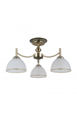 Obrázok pre Italux Fener PND-40653-3-ABR-WH lustrové svietidlo 3xE27 40W antická mosadz