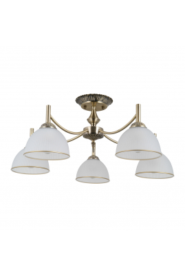 Obrázok pre Italux Fener PND-40653-5-ABR-WH lustrové svietidlo 5xE27 40W antická mosadz