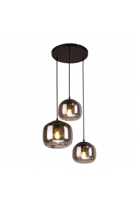Obrázok pre Italux Calto PND-67705-3-BK-SG závesné svietidlo 3xE27 40W 