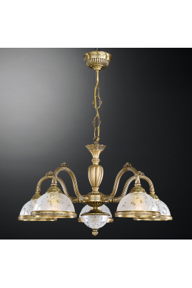 Závesné mosadzné svietidlo Reccagni Angelo L.6202/5 6202 5xE27 60W 230V Obrázok pre Závesné mosadzné svietidlo Reccagni Angelo L.6202/5 6202 5xE27 60W 230V