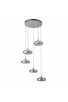 Zavesné svietidlo Italux Tenele PND-24028-5A-SILV LED 35W 1514lm 3000K Obrázok pre Zavesné svietidlo Italux Tenele PND-24028-5A-SILV LED 35W 1514lm 3000K