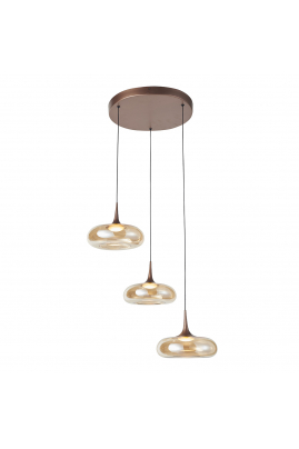 Zavesné svietidlo Italux Tenele PND-24028-3A-COPP LED 21W Obrázok pre Zavesné svietidlo Italux Tenele PND-24028-3A-COPP LED 21W