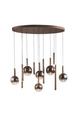 Obrázok pre Zavesné svietidlo Italux Camino PND-24038-12B-COPP LED 60W 3000K 2469lm