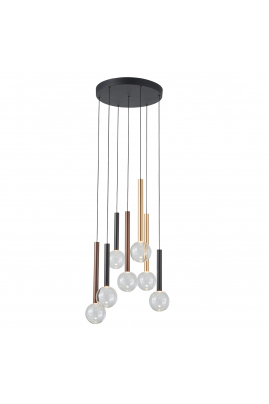 Obrázok pre Závesné svietidlo Italux Alinos PND-24019-7A-BK LED 28W 2205lm 3000K