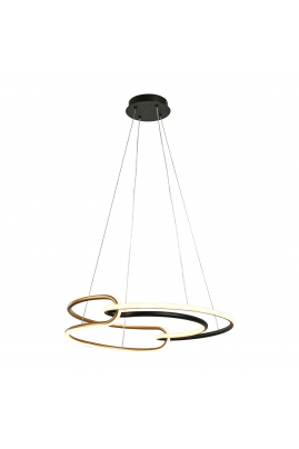 Obrázok pre Italux Casar PND-24002-BK-GD závesné svietidlo LED 40W 3400lm