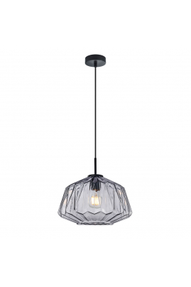 Obrázok pre Italux Antita PND-3644-1-BK-SG závesné svietidlo E27 40W dymové sklo