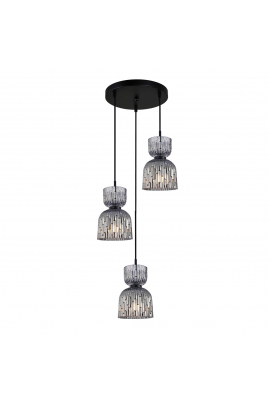 Obrázok pre Italux Balme PND-3619-3A-BK-SG závesné svietidlo 3xE27 40W