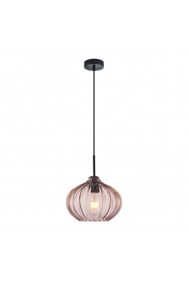 Obrázok pre Italux Pansol PND-2940-1S-BK-CF závesné svietidlo 1xE27 40W
