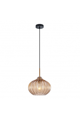 Obrázok pre Italux Pansol PND-2940-1S-BRO-AMB závesné svietidlo 1xE27 40W