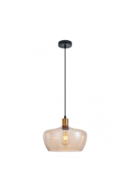 Obrázok pre Italux Parola PND-3636-1-BRO-AMB  závesné svietidlo 1xE27 40W