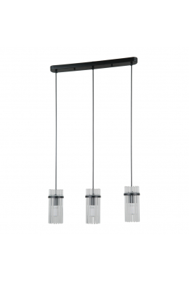 Obrázok pre Italux Merto PND-40930-3B-BK závesné svietidlo 3xE14 40W