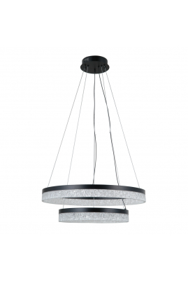 Obrázok pre Italux Pantal PND-34533-2L-BK závesné svietidlo LED 36W 2300lm 3000K/4000K/6000K