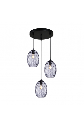 Obrázok pre Italux Novala PND-3031-3A-BK-SG závesné svietidlo 3xE27 40W