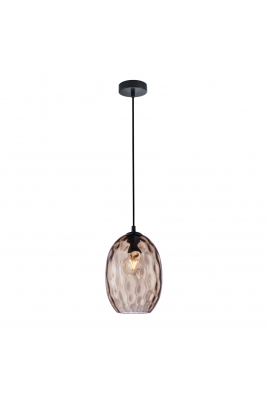 Obrázok pre Italux Novala PND-3031-1-BK-CF závesné svietidlo 1xE27 40W