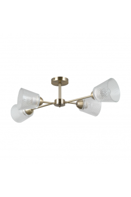 Italux Lamin PND-40697-4-ABR stropné svietidlo 4xE27 40W antická zlatá Obrázok pre Italux Lamin PND-40697-4-ABR stropné svietidlo 4xE27 40W antická zlatá