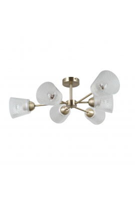 Italux Lamin PND-40697-6-ABR stropné svietidlo 6xE27 40W antická zlatá Obrázok pre Italux Lamin PND-40697-6-ABR stropné svietidlo 6xE27 40W antická zlatá
