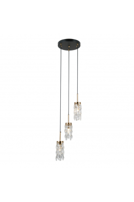 Italux Zorta PND-33588-3-HBR-BK závesné svietidlo 3xE14 40W Obrázok pre Italux Zorta PND-33588-3-HBR-BK závesné svietidlo 3xE14 40W