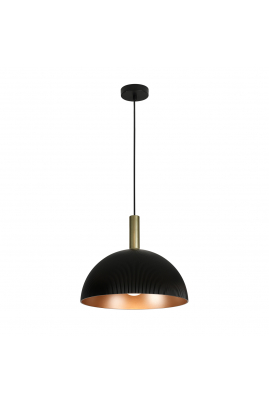 Obrázok pre Italux Lanta PND-23906-1-BK-GD závesné svietidlo 1xE27 40W