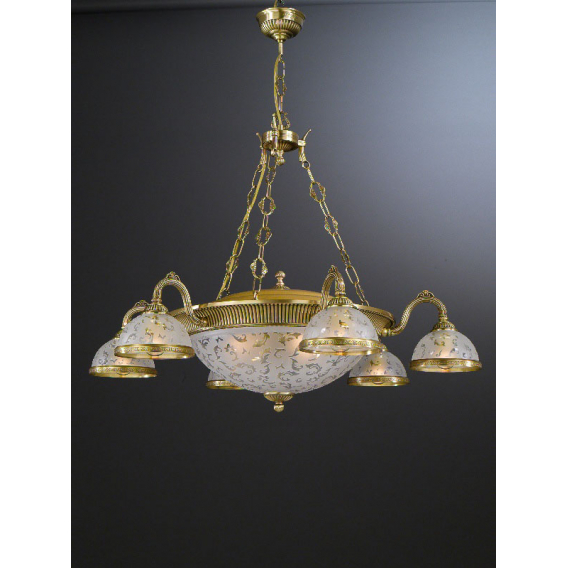 Obrázok pre Závesný mosadzný luster Reccagni Angelo L.6202/6PLUS4 6202 10xE27 60W 230V