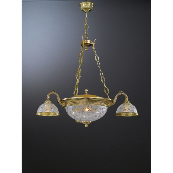 Obrázok pre Závesný mosadzny luster Reccagni Angelo L.6202/3PLUS3 6202 6xE27 60W 230V