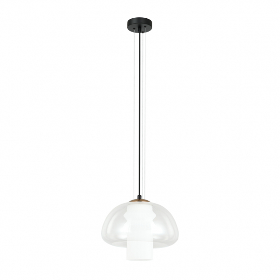 Obrázok pre Italux Feder PND-61001B-BK závesné svietidlo E27 40W