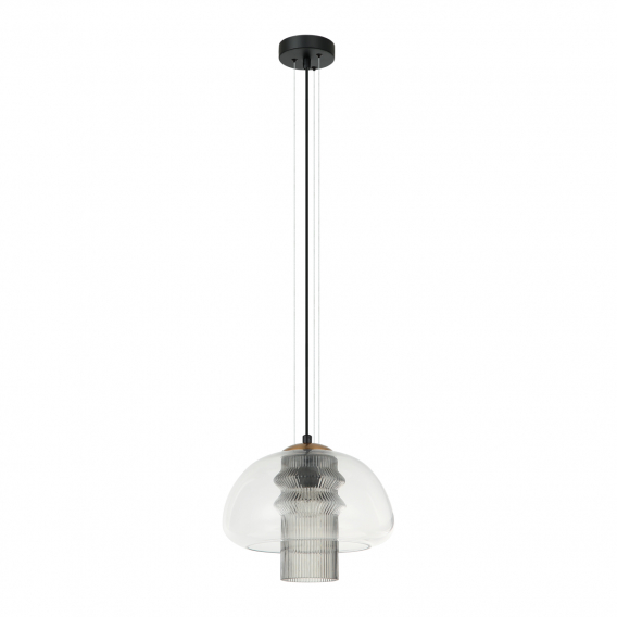 Obrázok pre Italux Feder PND-61001C-BK závesné svietidlo E27 40W