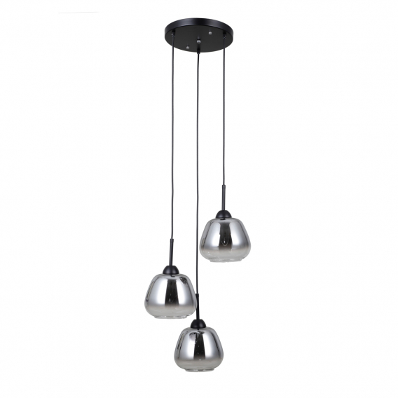 Obrázok pre Italux Felis PND-40824-3-BK závesné svietidlo 3xE27 40W