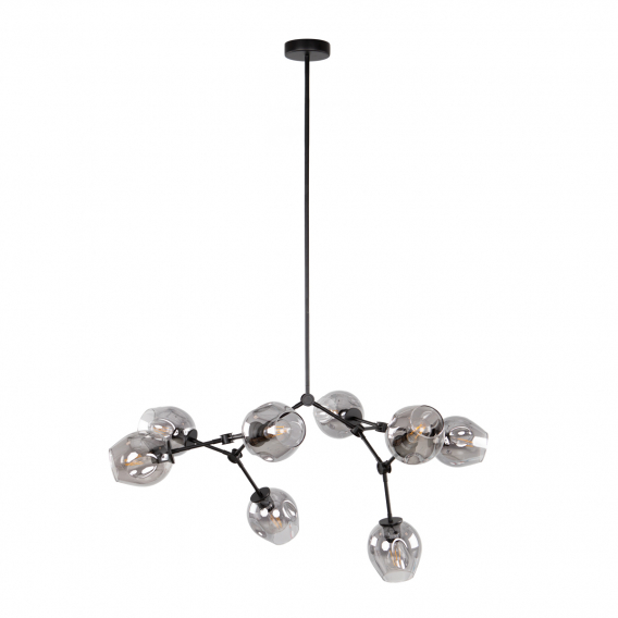 Obrázok pre Italux Ferral PND-75075-8-BK-SG závesné svietidlo E27 8x60W