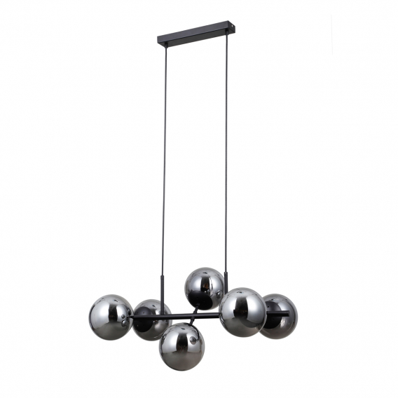 Obrázok pre Italux Molite PND-1098-6-BK závesné svietidlo 6xG9 čierna matná