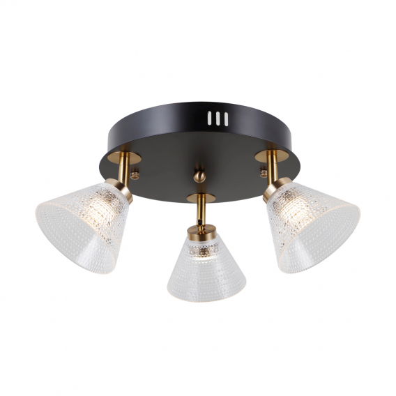 Obrázok pre Italux Orella WL-34393-3R-BK-HBR stropné svietidlo LED 12W 750lm 3000K