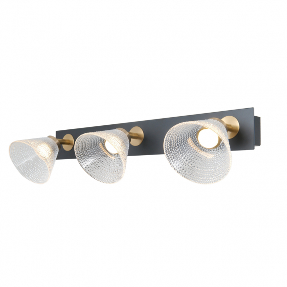 Obrázok pre Italux Orella WL-34393-3-BK-HBR stropné svietidlo LED 12W 750lm 3000K