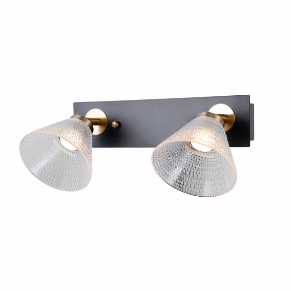Obrázok pre Italux Orella WL-34393-2-BK-HBR nástenné svietidlo LED 8W 466lm 3000K