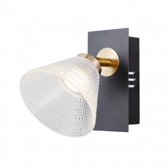 Obrázok pre Italux Orella WL-34393-1-BK-HBR nástenné svietidlo LED 4W 197lm 3000K